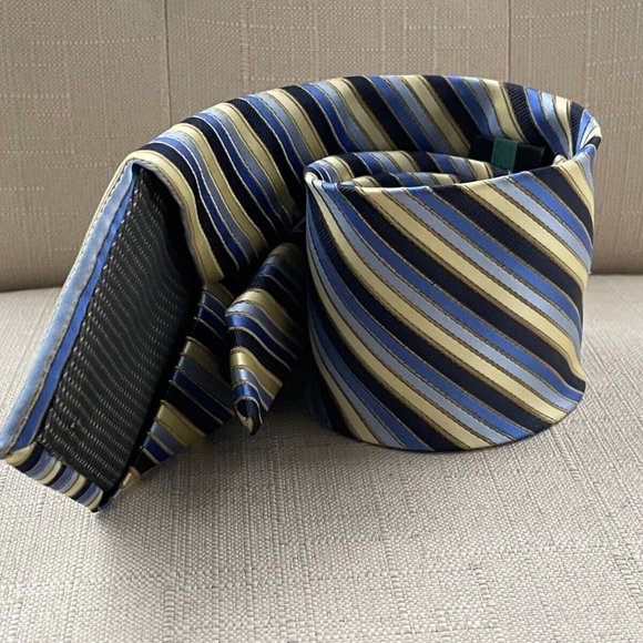 Alexander Julian Colours Men Tie Multi color Striped Necktie Classic Tie - Picture 5 of 10